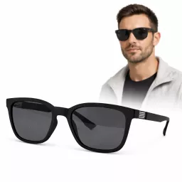 Solano Polaryzacyjne Okulary Przeciwsłoneczne Męskie Czarne  SS21100B
