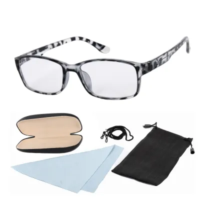 Okulary korekcyjne FH5863 Czarne plusy do czytania etui