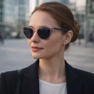 Okulary Solano damskie clip-on polaryzacja turkus złoto CL90310B UV400 - 7