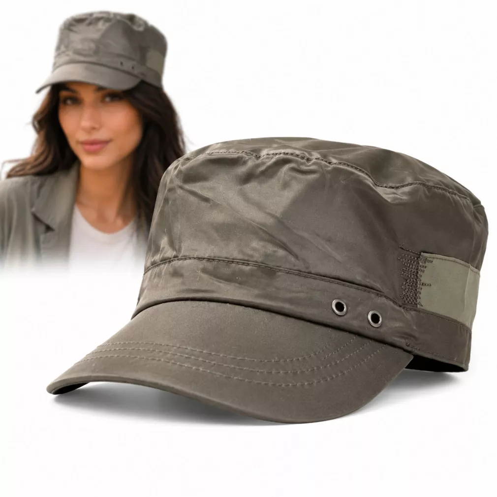 K48D Khaki Patrol Cap Cotton