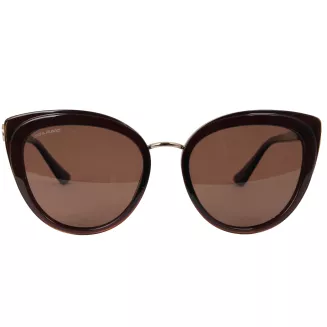 Solano Polaryzacyjne Okulary Przeciwsłoneczne Damskie Cat-Eye Brązowe SS21090B - 3