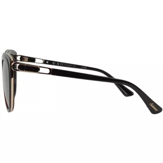 Solano Polaryzacyjne Okulary Przeciwsłoneczne Damskie Cat-Eye Brązowe SS21090B - 5