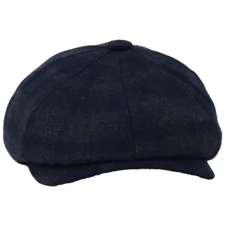 Ocieplany Kaszkiet Shelby Peaky BlindersGRANATOWA KRATKA   K276A Polar Fashion - 2