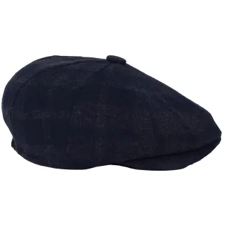 Ocieplany Kaszkiet Peaky Blinders Granatowa Kratka Shelby K276A PolarFashion - 5