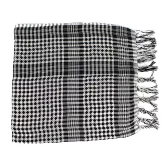 Chusta arafatka AR-20 - Biało-czarna 105x105 - 5