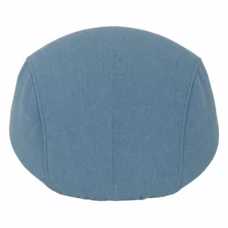 Kaszkiet męski Polar Fashion K310 turkus len premium styl lato letni KLIMAT - 6