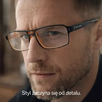 Okulary męskie clip-on Solano CL90288E granat pomarańcz polaryzacja UV400 - 8