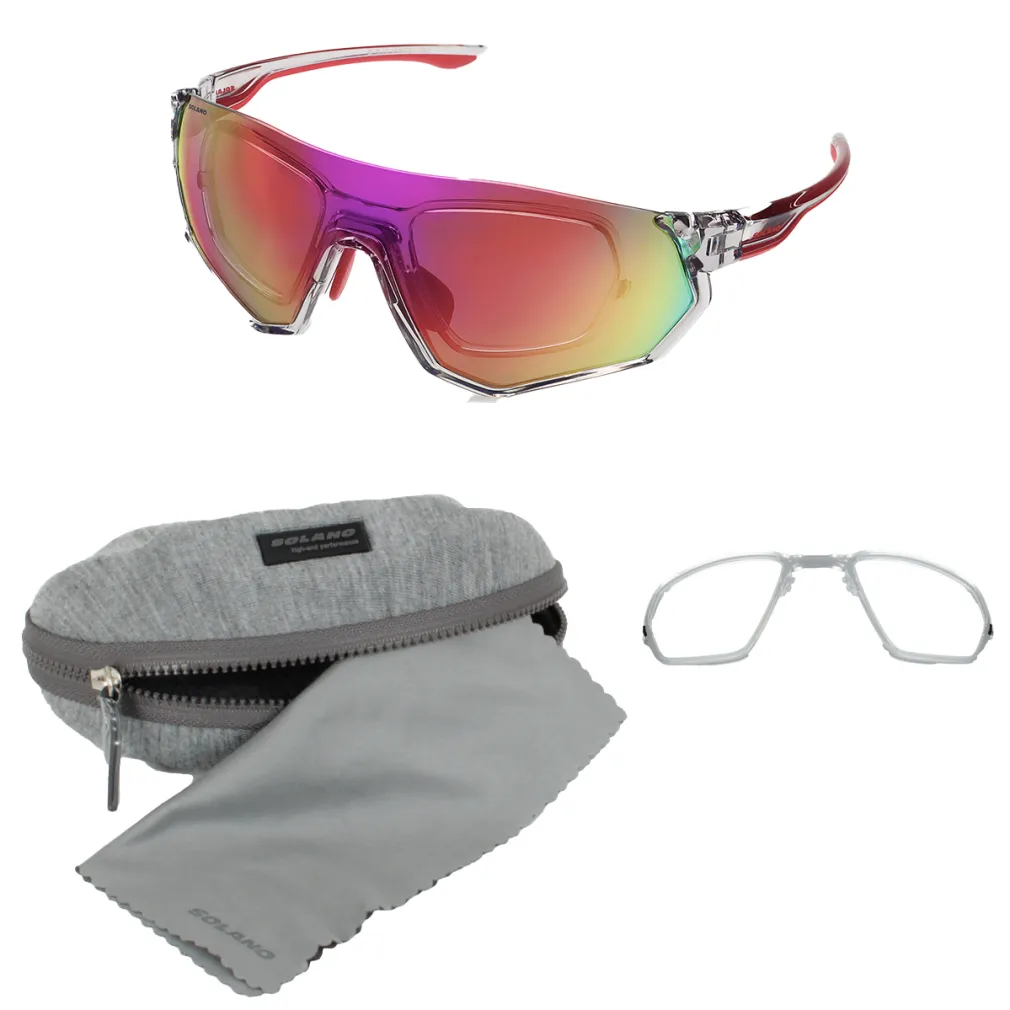 Solano SP60023C –Transparentne  Sportowe Okulary UV400 z Wkładką Korekcyjną