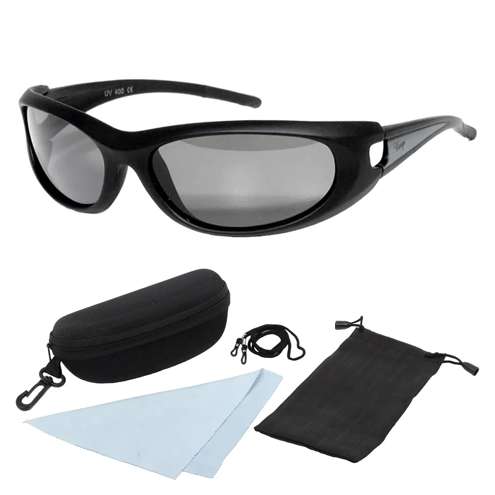 Visage VS02A Czarne Przeciwsłoneczne okulary polaryzacyjne sportowe