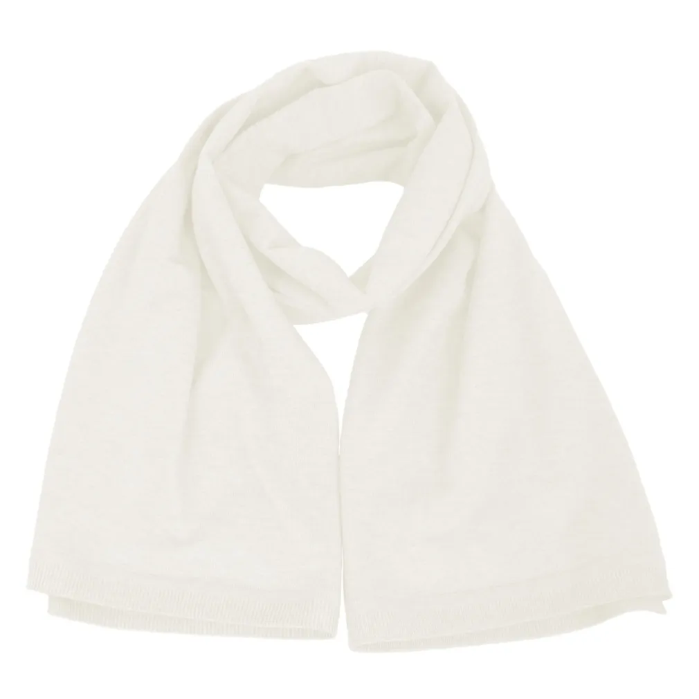 W405H Ecru Women'S Cashmere Scarf Smooth Scarf