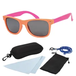 PJ21 Orange Pink Flexible Sunglasses Children'S Polarized