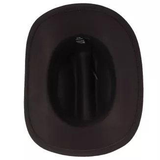 KAPELUSZ KOWBOJSKI CIEMNY BRĄZ + OKULARY PILOTKI ZESTAW UNISEX R260G - 8