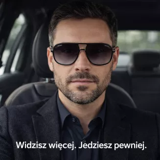 Okulary przeciwsłoneczne polaryzacyjne Solano SS21109A czarne szary gradient TAC - 8