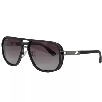 Okulary przeciwsłoneczne polaryzacyjne Solano SS21109A czarne szary gradient TAC - 2