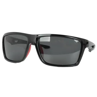 Polar Fashion P8098C3 Męskie Okulary UV400 Czarne Błyszczące Polaryzacyjne - 5