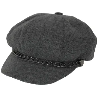 Kaszkiet Damski Jesień  Wiosna K291F Szarość która Inspiruje Polar Fashion - 2