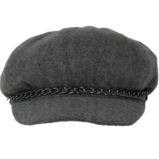 Kaszkiet Damski Jesień  Wiosna K291F Szarość która Inspiruje Polar Fashion - 4