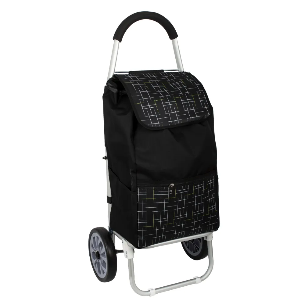 Shopping Bag On Wheels ALU27 Aluminum Shopping Trolley With Large Wheels