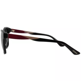Damskie okulary polaryzacyjne czarne z burgundem szare soczewki Solano SS90207A - 5