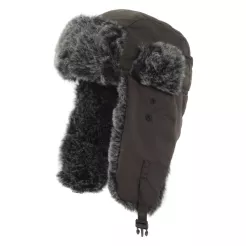 W156B Brown Warm Eared Winter Hat Waterproof