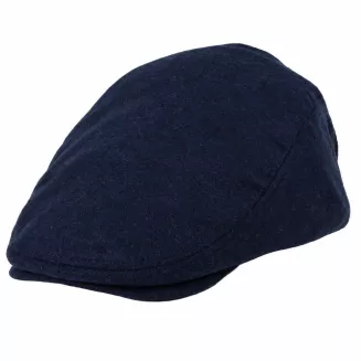 Kaszkiet Męski Zimowy Ciemny Granat Ocieplany z Wełną Flat Cap K318B Polar Fashion - 4