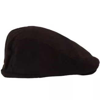 Kaszkiet Męski Ocieplany z Wełną Ciemny Brąz Flat Cap K318A Polar Fashion - 6