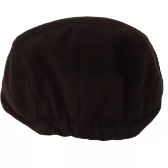 Kaszkiet Męski Ocieplany z Wełną Ciemny Brąz Flat Cap K318A Polar Fashion - 7