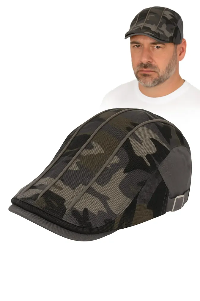 PolarFashion-Moro kaszkiet męski bawełniany letni z regulacją-K189C