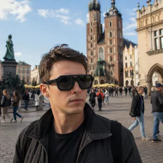 Okulary Polaryzacyjne Męskie UV400 Polar P2486C3 Czarny Mat Koniec Mrużenia - 2