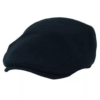 Kaszkiet Męski Granatowy Jodełka z Wełną Ocieplany Klasyczny Ivy Cap K323C - 5