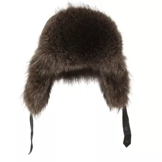 Męska Uszatka Czarna Skórzana Pilotka z Ociepleniem  W531A Polar Fashion - 4