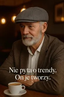Ocieplany Kaszkiet Męski Popielaty K272C Styl Peaky Blinders Shelby - 9