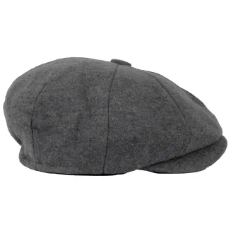 Ocieplany Kaszkiet Męski Popielaty K272C Styl Peaky Blinders Shelby - 6