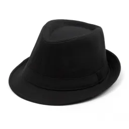 R42 Czarny Klasyczny kapelusz gładki Michael Jackson 