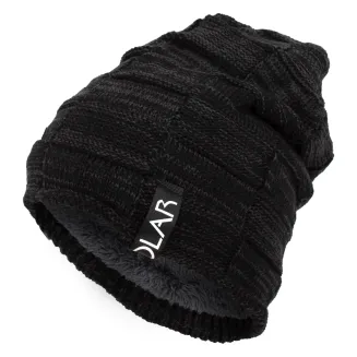 Unisex Grafitowy Komplet Akrylowy W394C Ciepła Czapka i Komin Polar Fashion - 3