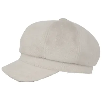 Kaszkiet Damski Beżowy K289 Polar Fashion – Stylowy Newsboy na Jesień - 2