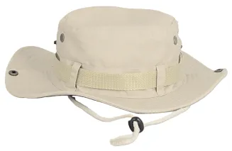 Kapelusz R243A Jasnobeżowy z Osłoną Karku  Wojskowy Styl Polar Fashion - 2