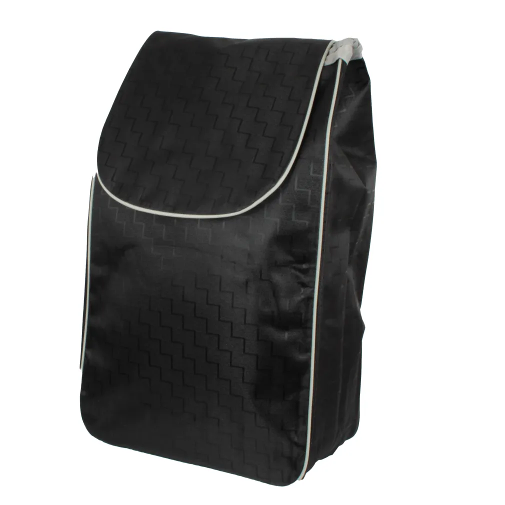 Torba WZ284DT 35L Czarna Geometryczna na Wózek Zakupowy Wodoodporna