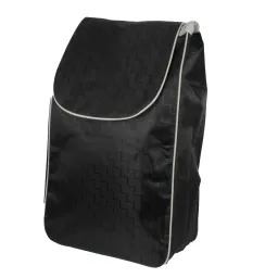 Torba WZ284DT 35L Czarna Geometryczna na Wózek Zakupowy Wodoodporna
