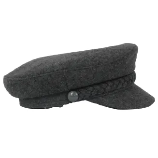 Stylowy Damski Kaszkiet Szary Grafitowy Ocieplany K271D Jesień/Zima PolarFashion - 2