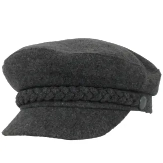 Stylowy Damski Kaszkiet Szary Grafitowy Ocieplany K271D Jesień/Zima PolarFashion - 5