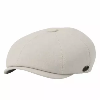 Kaszkiet Męski Bawełniany Letnia Czapka Gazeciarz Peaky Blinders Ecru K308I - 4