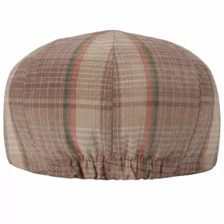 Kaszkiet Męski w Kratę Letnia Czapka Gazeciarz Peaky Blinders Beżowy K303F - 5