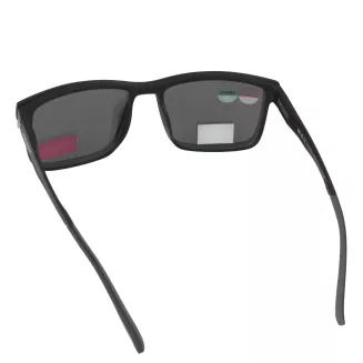 Czarne  Męskie okulary korekcyjne  CL90286a z nakładką clip-on polaryzacja - 6