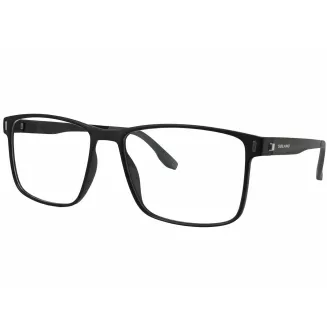 Czarne  Męskie okulary korekcyjne  CL90286a z nakładką clip-on polaryzacja - 4