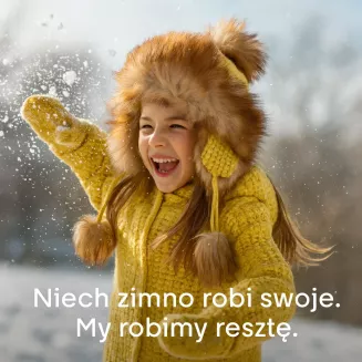 Czapka Mongołka Zimowa Dziewczęca W210I Musztardowa Uszatka Futerko Pompony - 6