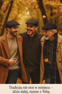 Czarny Kaszkiet Męski w Jodełkę K282C – Styl Peaky Blinders Polar Fashion - 7