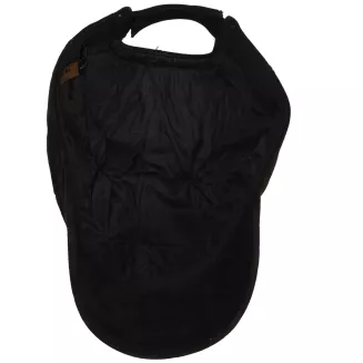 Czarna Skórzana Czapka z Daszkiem Ocieplona Nubukowa K296E Polar Fashion - 6