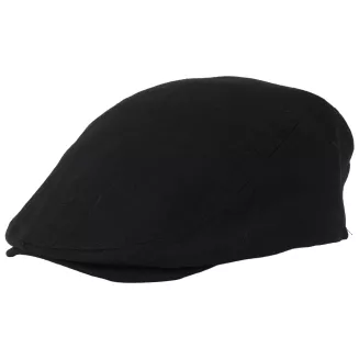 czarny kaszkiet meski bawelniany flat cap letni z gumka K306G 57-59cm Polar Fashion - 4