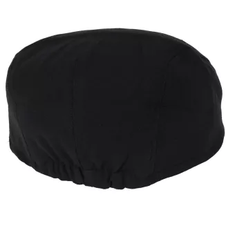 czarny kaszkiet meski bawelniany flat cap letni z gumka K306G 57-59cm Polar Fashion - 6